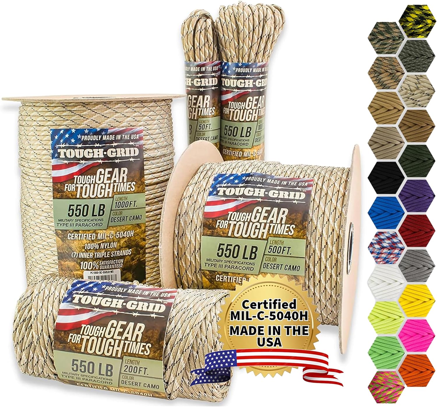 Outdoor Camping Usa - 550 Paracord Rope Nylon Parachute Cord,