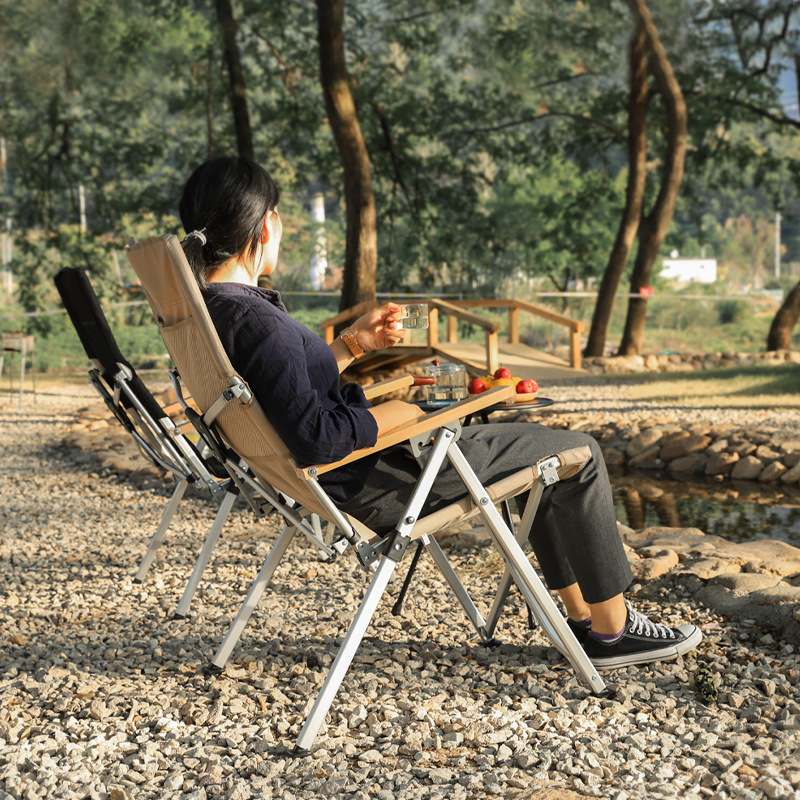 Outdoor Oversized Camping Chair - Oversized Outdoor Folding Chair, Aluminum Alloy