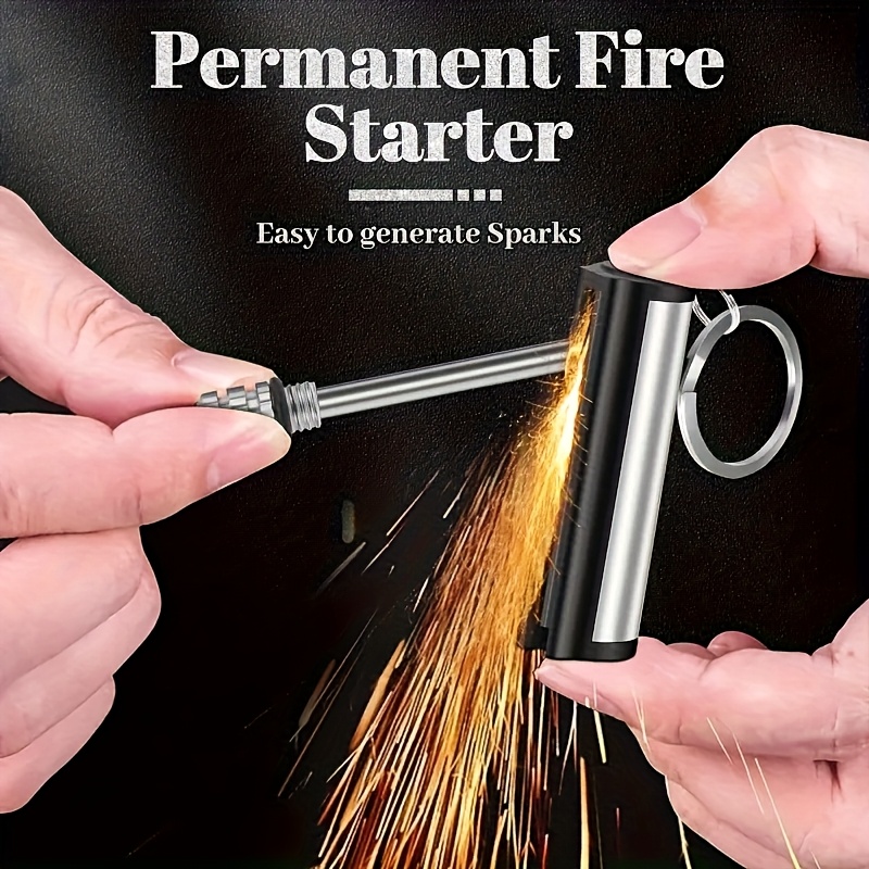 Fire Starter Flint - 1-5 pack match lighter, flint metal