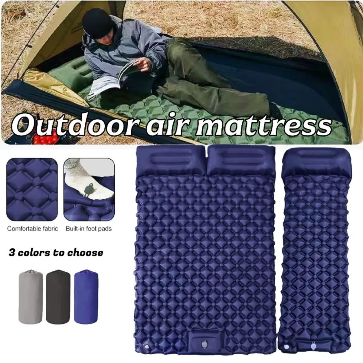 Camp Pillow Compressible - Single & Double Inflatable Air Mattress,