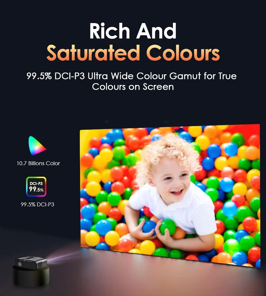 4K 3800 ANSI Projector Android - Outdoor Camping Tv ulasan dan harga