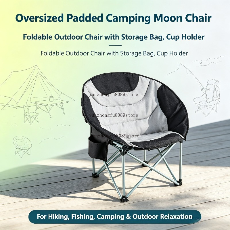 Oversized Padded Camping Moon  - Outdoor Oversized Camping Chair ulasan dan harga
