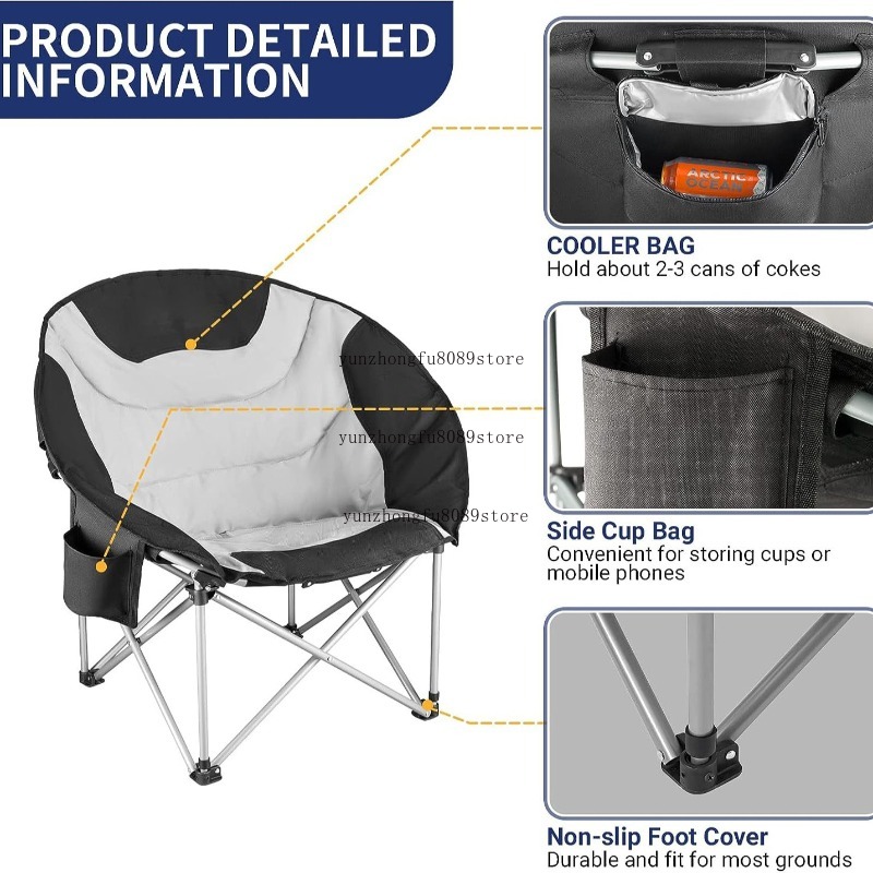 Oversized Padded Camping Moon  - Outdoor Oversized Camping Chair ulasan dan harga