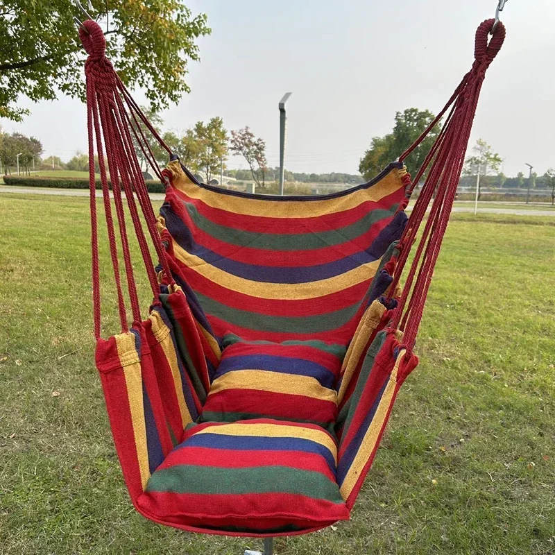 Hot Colorful Striped Canvas Ha - Camping Outdoor Or Indoor ulasan dan harga