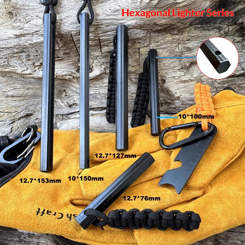 Hand Woven Rope Hexagonal Flin - Fire Starter Flint ulasan dan harga