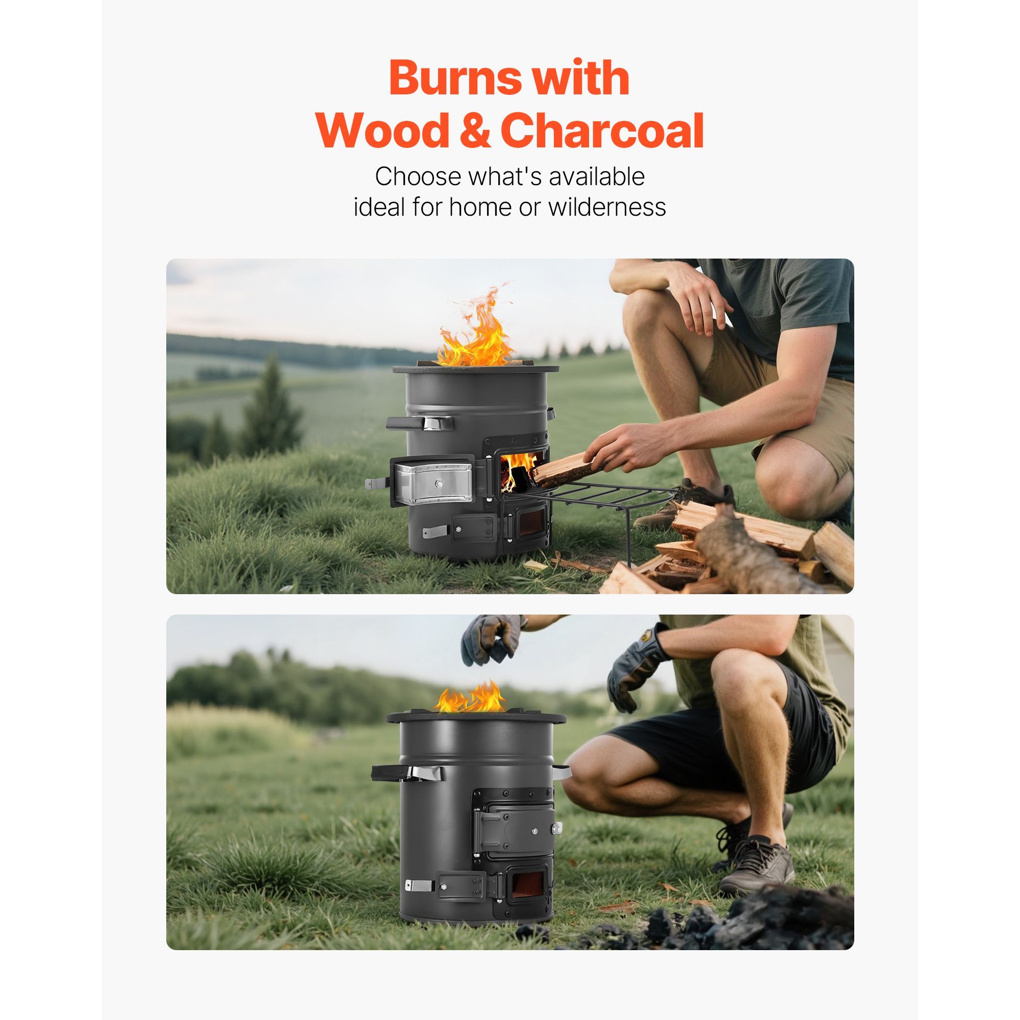 Camping Rocket Stove, Wood Bur - Camping Outdoor Or Indoor ulasan dan harga