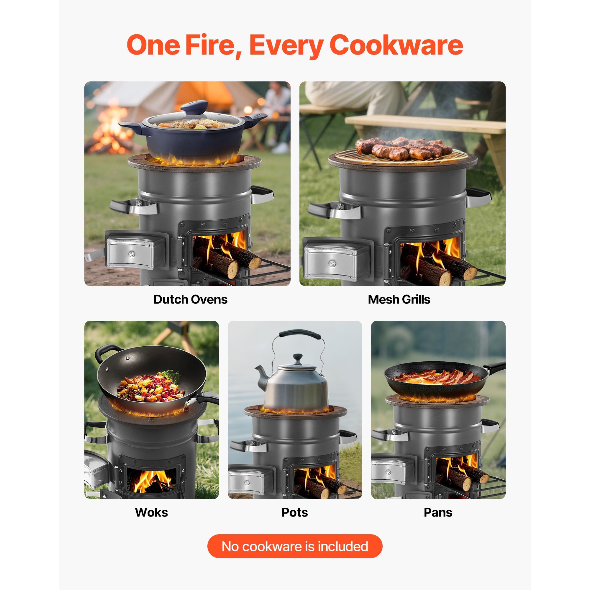 Camping Rocket Stove, Wood Bur - Camping Outdoor Or Indoor ulasan dan harga