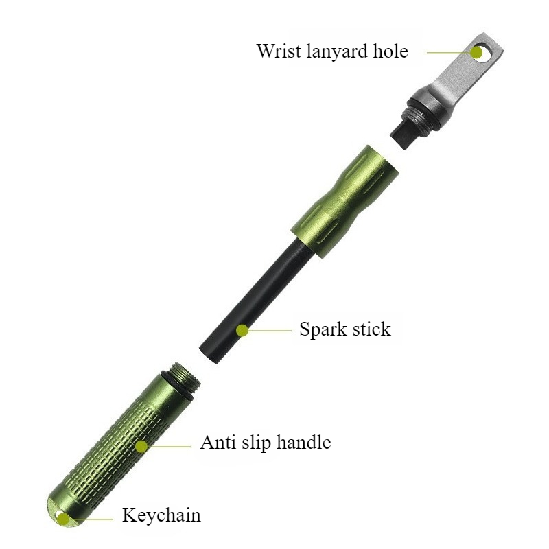 Portable Waterproof Flint Emer - Fire Starter Flint ulasan dan harga