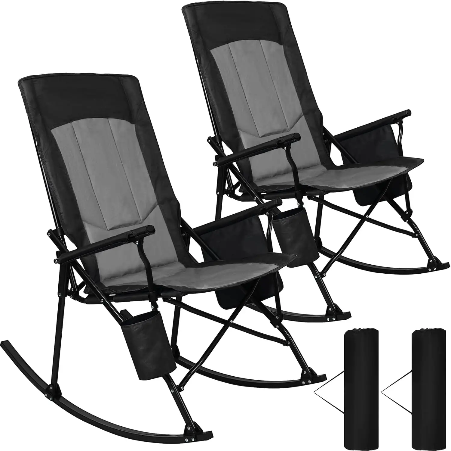 2 Pack High Back Portable Rock - Outdoor Oversized Camping Chair ulasan dan harga