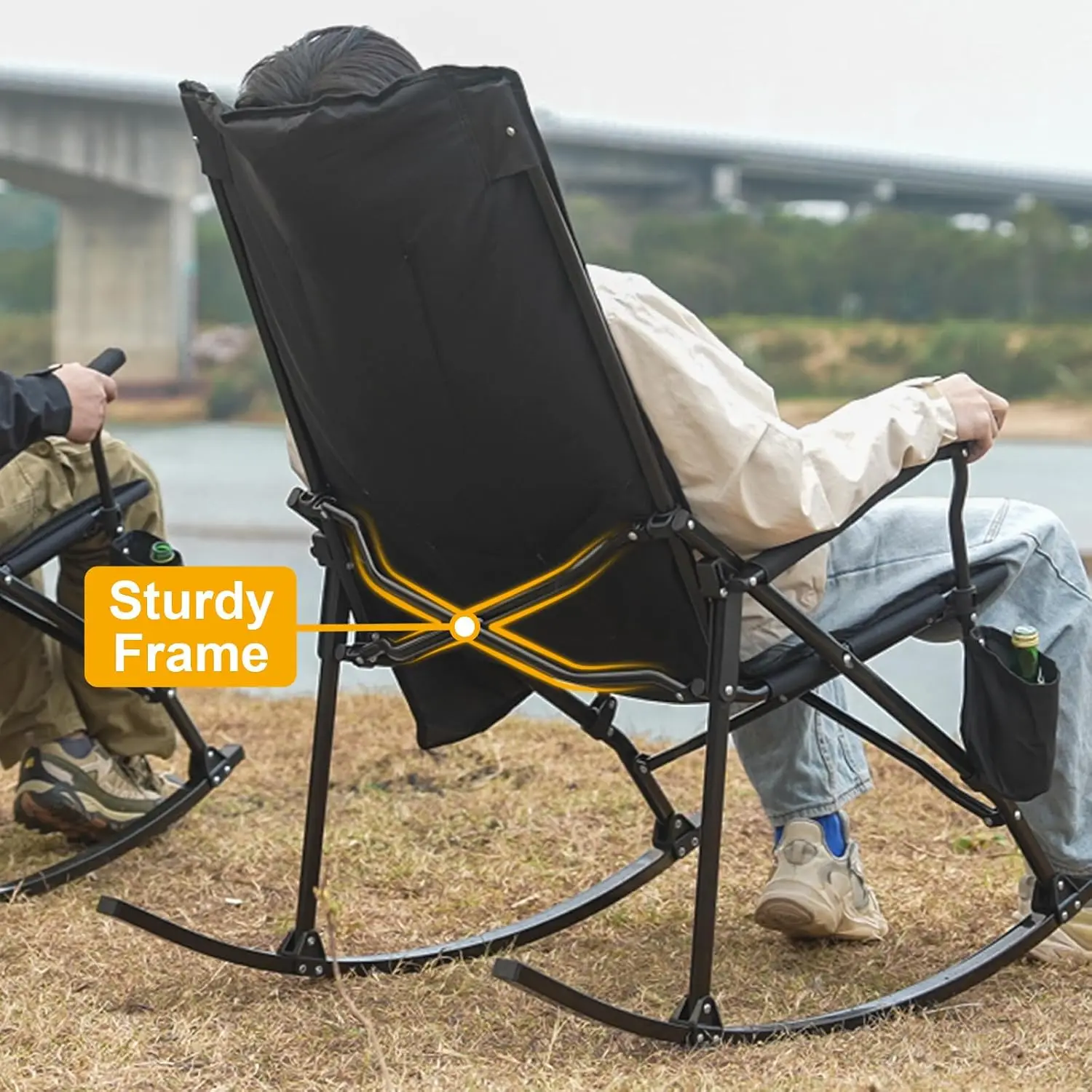 2 Pack High Back Portable Rock - Outdoor Oversized Camping Chair ulasan dan harga