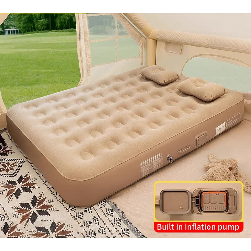 New air mattress built-in pump - Camping Outdoor Or Indoor ulasan dan harga