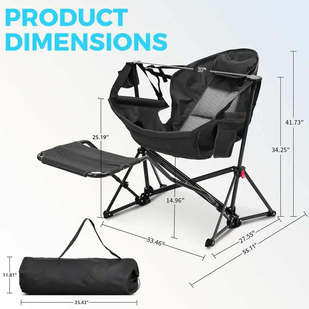 Portable Oversized Hammock Cam - Outdoor Oversized Camping Chair ulasan dan harga