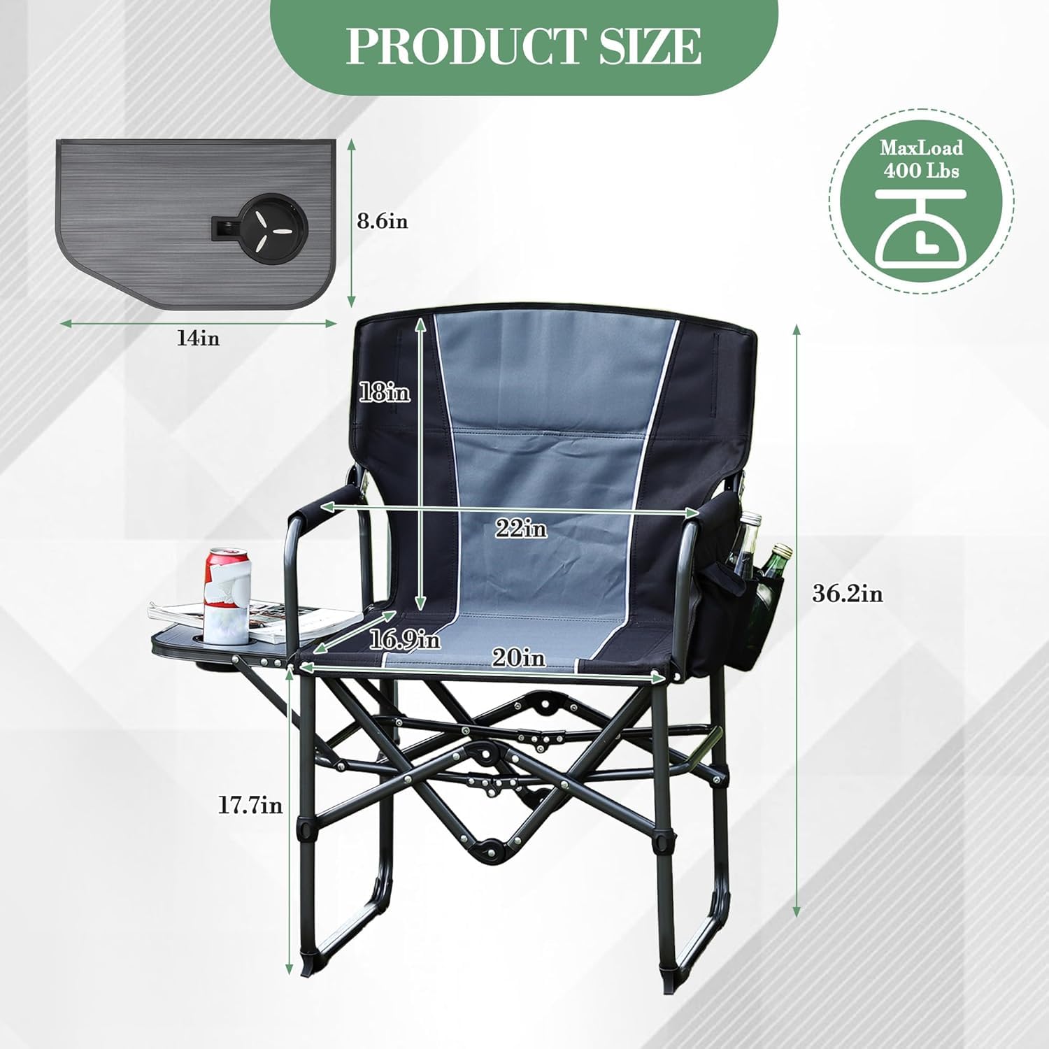 Heavy Duty Oversized Directors - Outdoor Oversized Camping Chair ulasan dan harga