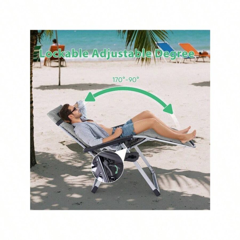 Folding Zero Gravity Chair wit - Outdoor Oversized Camping Chair ulasan dan harga