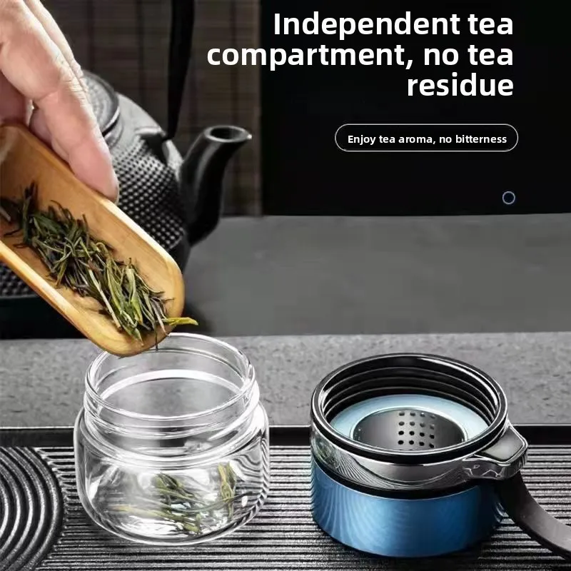 Double Layer Glass Tea Water S - Portable Water Filter ulasan dan harga