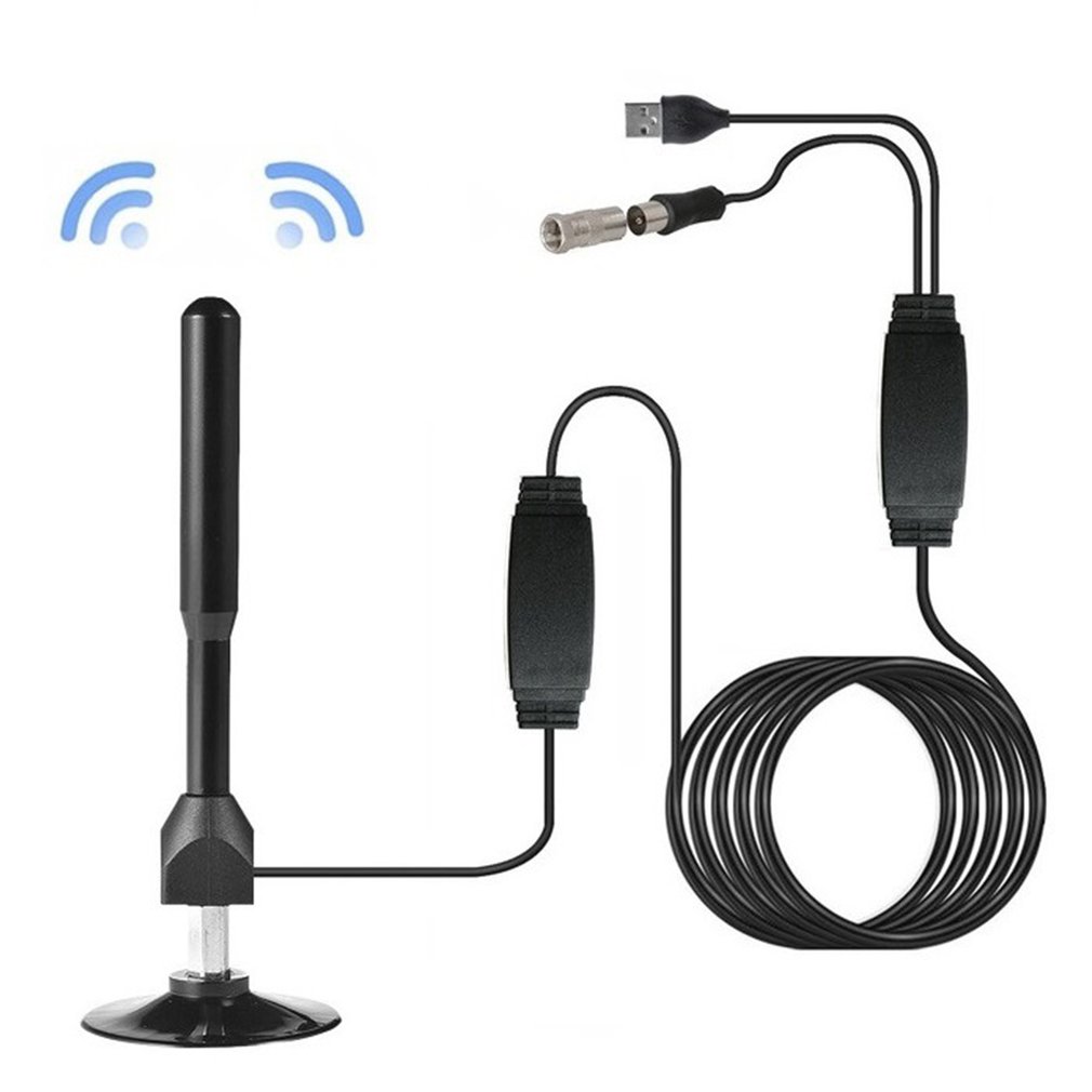 Hot FM/VHF/UHF 4K TV BOX Anten - Outdoor Camping Tv ulasan dan harga