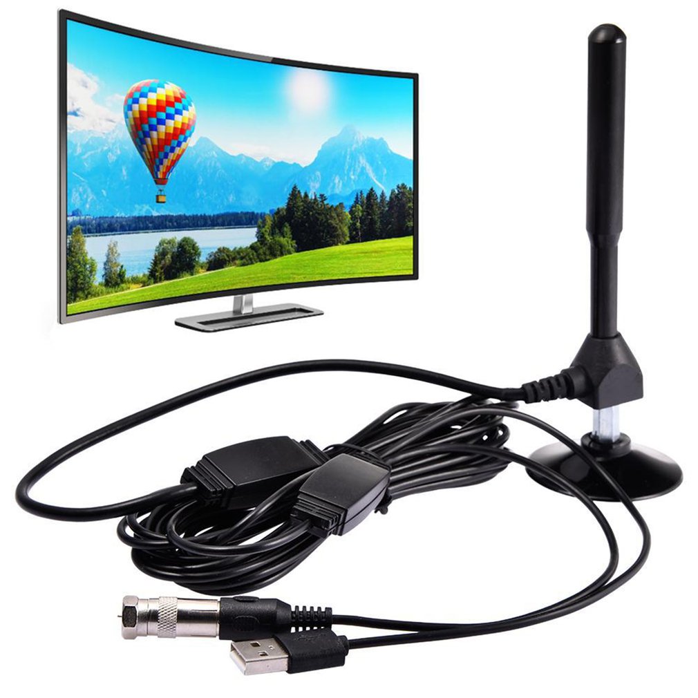 Hot FM/VHF/UHF 4K TV BOX Anten - Outdoor Camping Tv ulasan dan harga