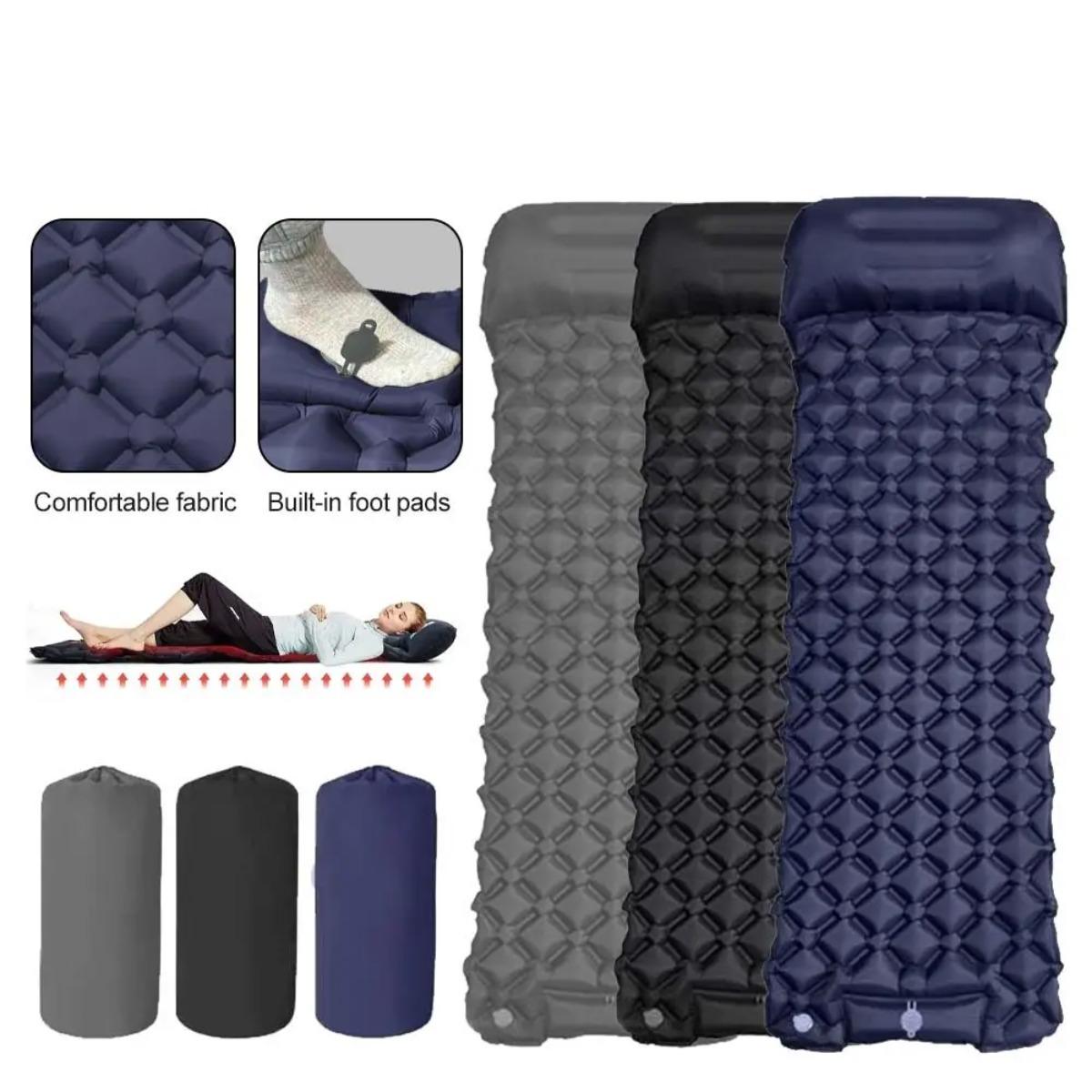Single & Double Inflatable Air - Camp Pillow Compressible ulasan dan harga