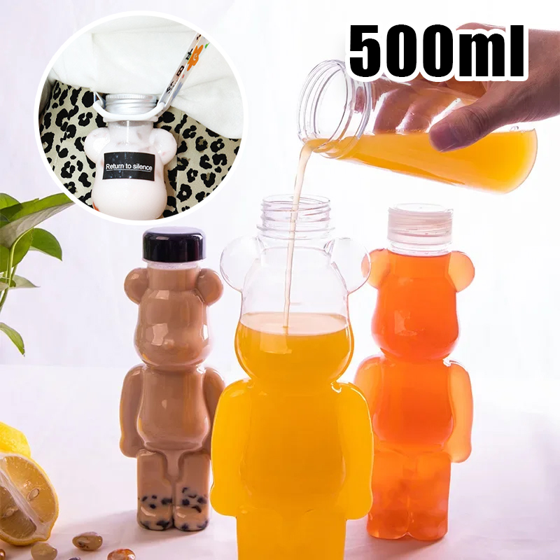Disposable PET 500ml Cute Bear - Bear Canister ulasan dan harga
