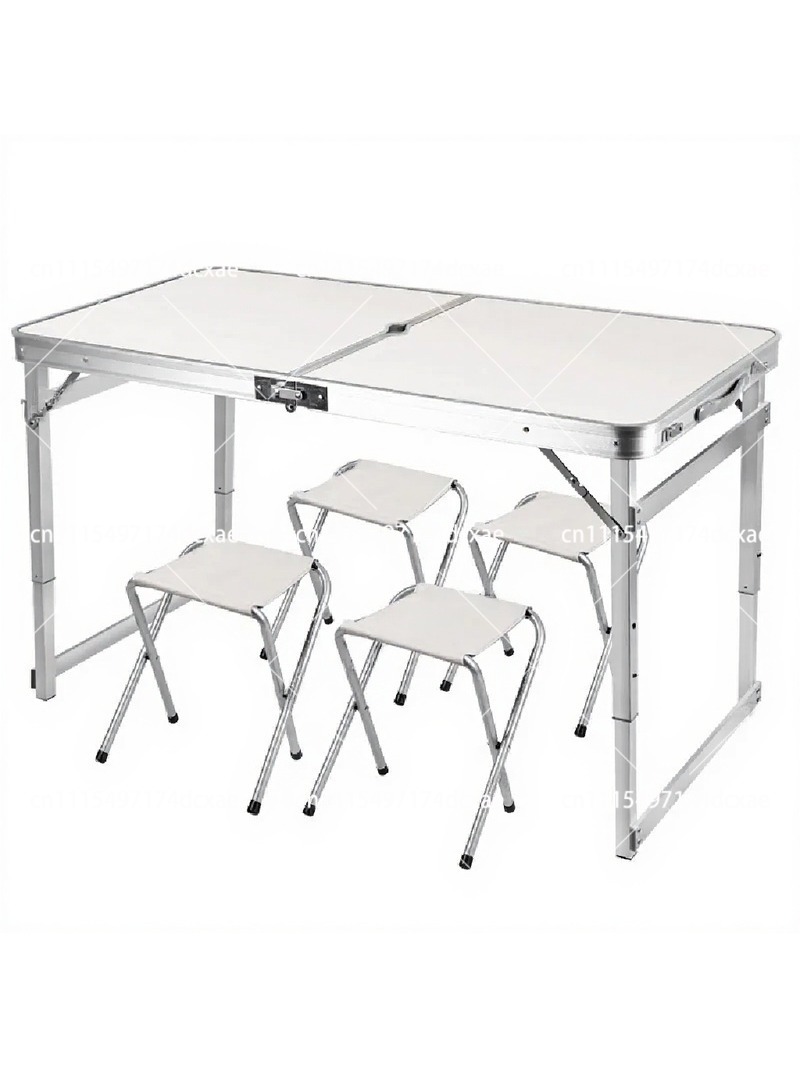 Portable Folding Table Set, Al - Outdoor Camping Exhibition ulasan dan harga
