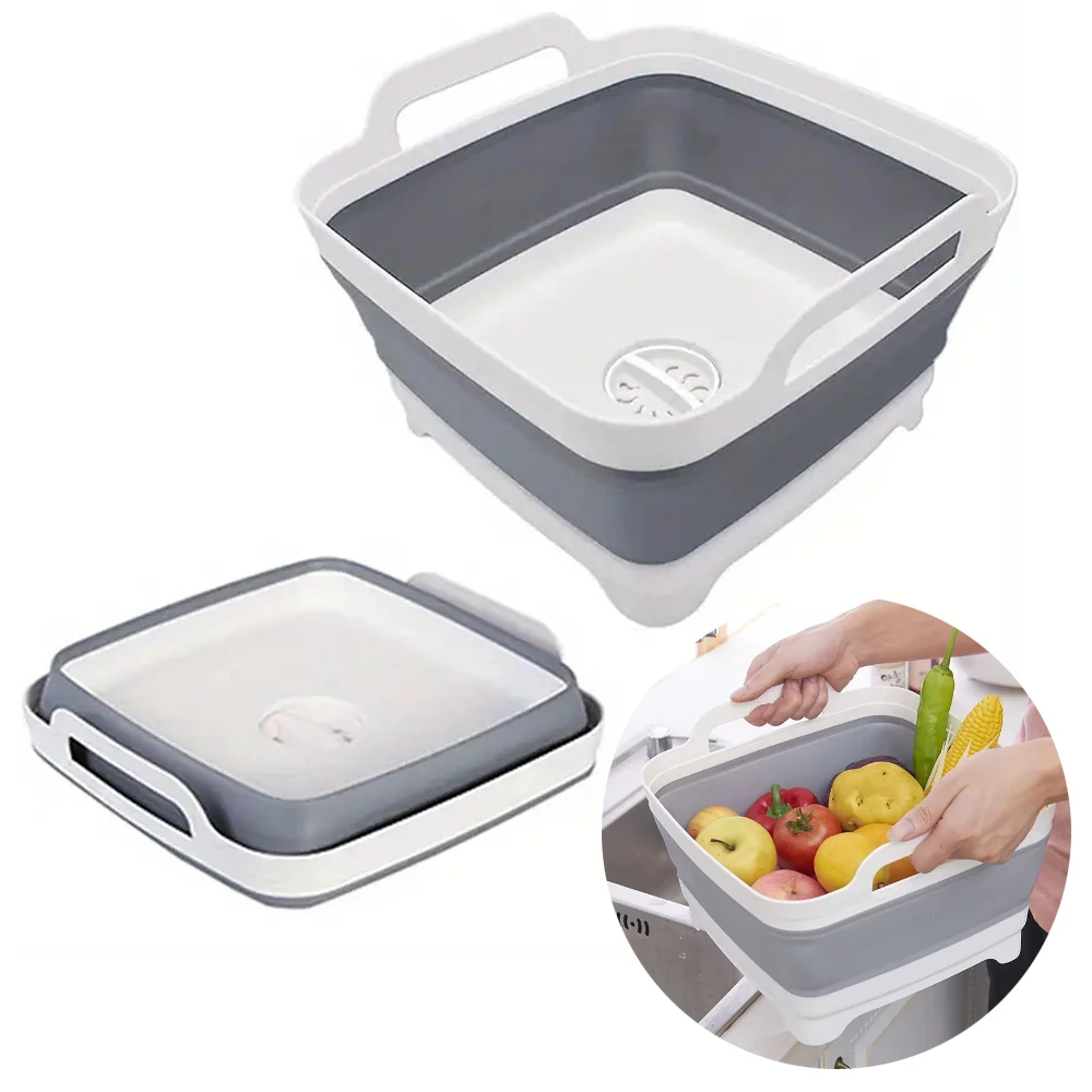 1Pc Square Fruit Vegetable Was - Outdoor Camping Kitchen With Sink ulasan dan harga