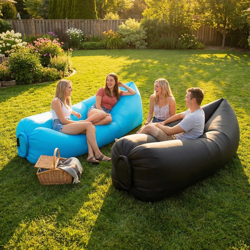 Portable Inflatable Sofa Loung - Outdoor Camping Couch ulasan dan harga