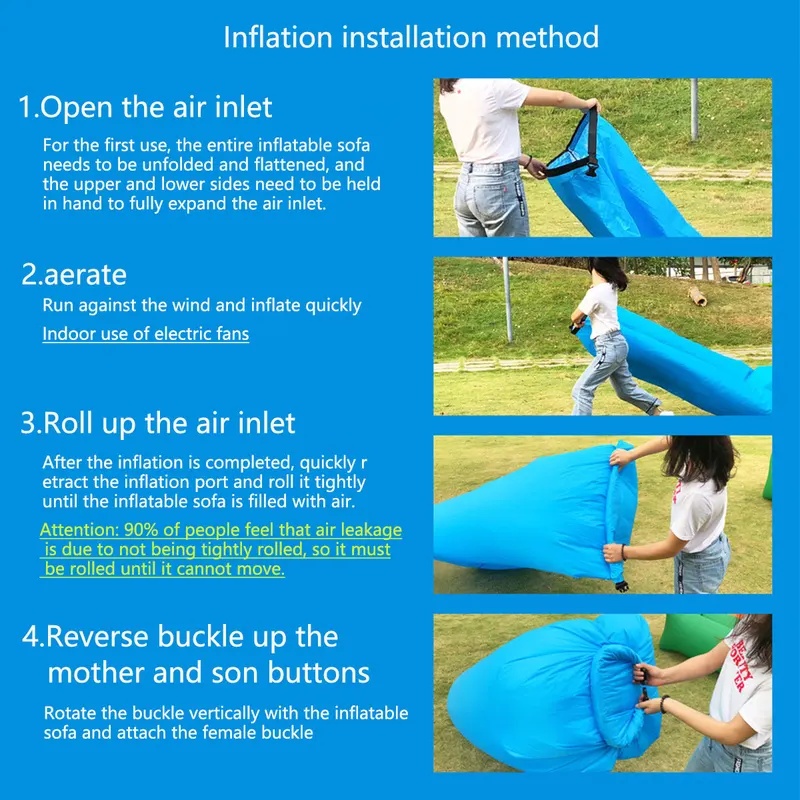 Portable Inflatable Sofa Loung - Outdoor Camping Couch ulasan dan harga
