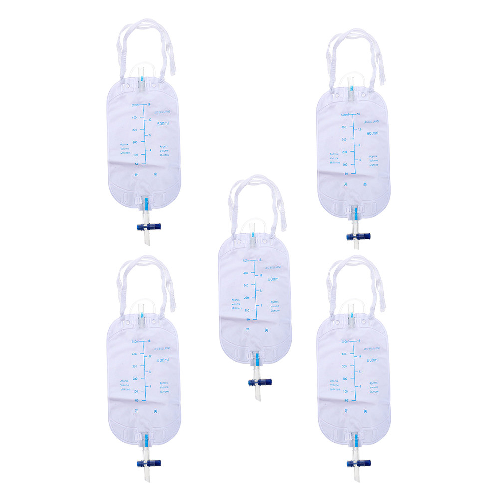 5Pcs Long Catheter Urine Leg B - Outdoor Camping Urinal ulasan dan harga