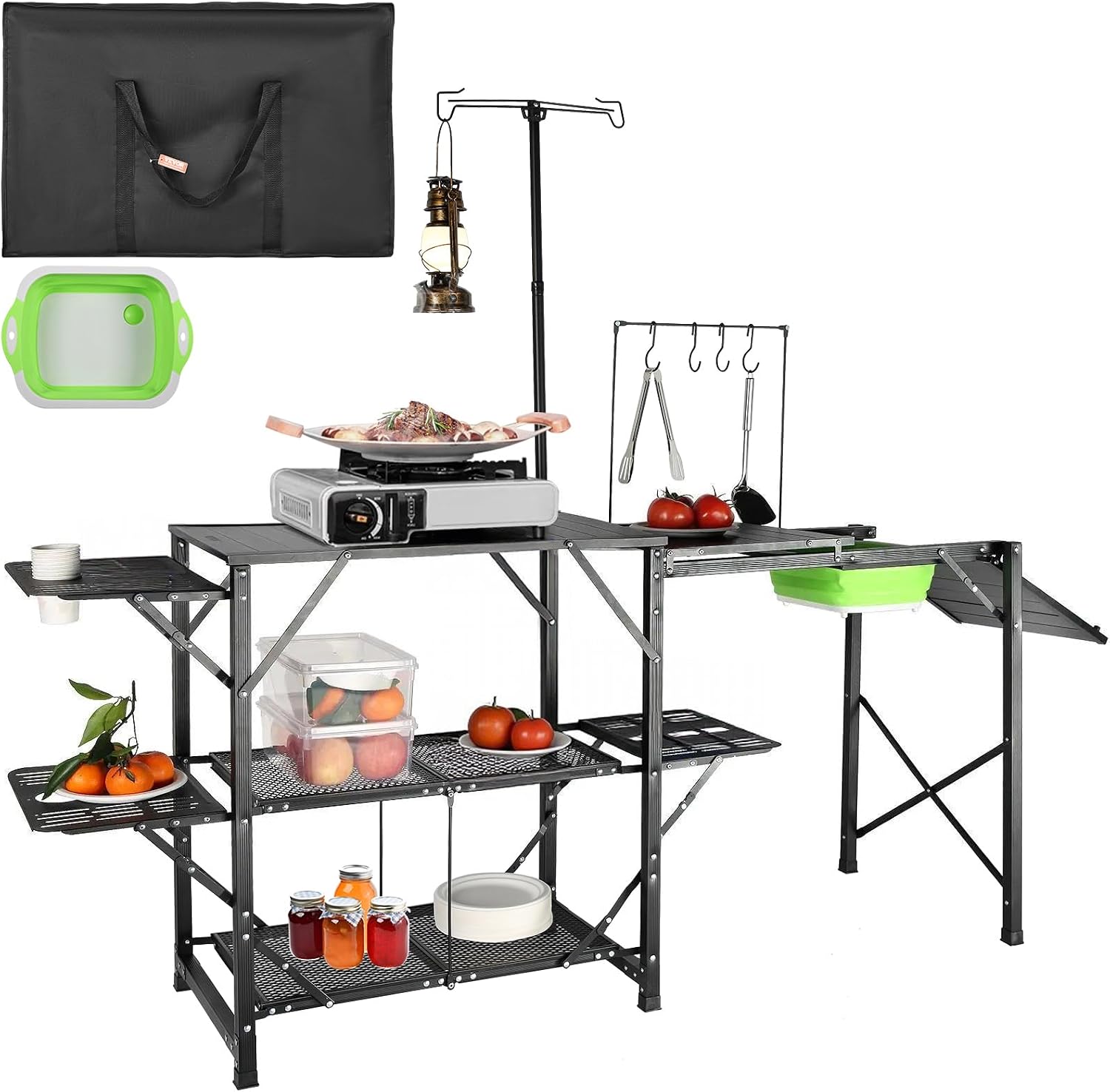 Camping Kitchen Table with Sin - Outdoor Camping Kitchen With Sink ulasan dan harga