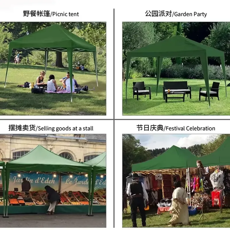 300x300x220cm Folding Tent Wat - Outdoor Camping Exhibition ulasan dan harga