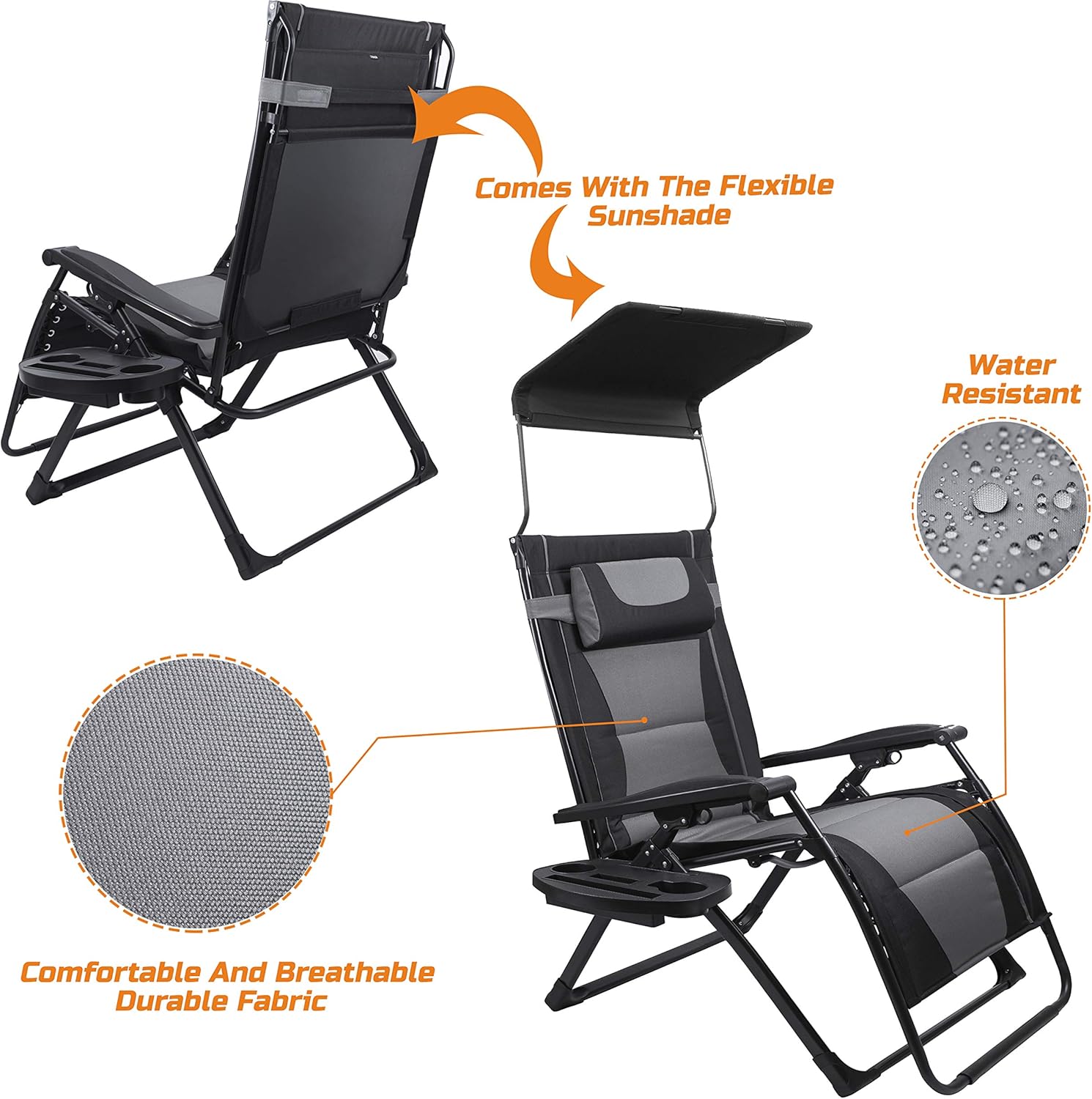 XXL Oversize Recliner Folding  - Outdoor Oversized Camping Chair ulasan dan harga